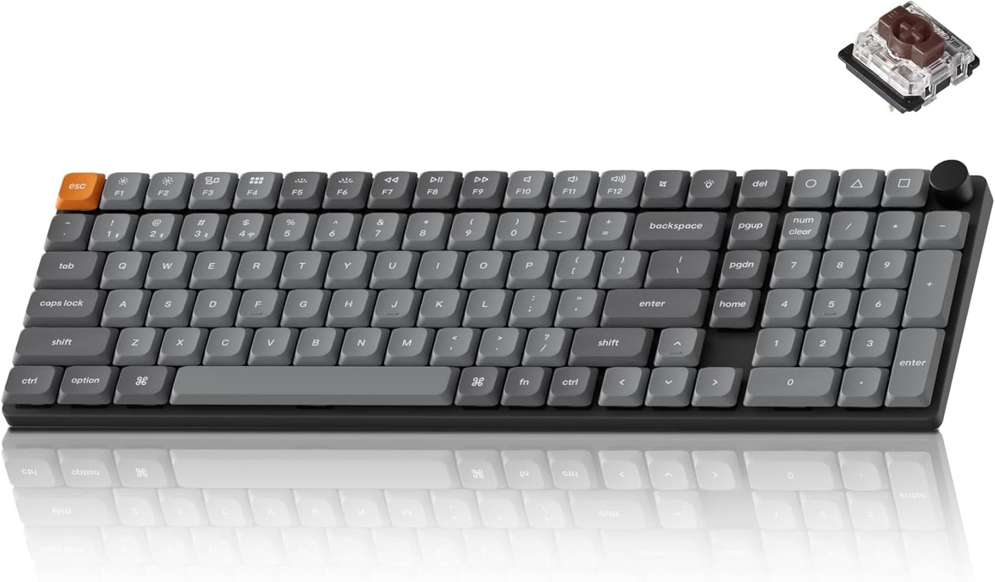 Keychron K17 Max 96% Layout QMK/Launcher Ultra-Slim – Front View