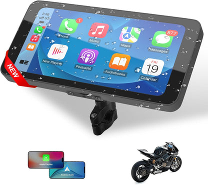 Motorcycle CarPlay & Android Auto – Front View