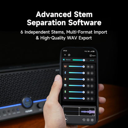 MOOER F40i Smart Guitar Amp 40W Touching Screen – Side View