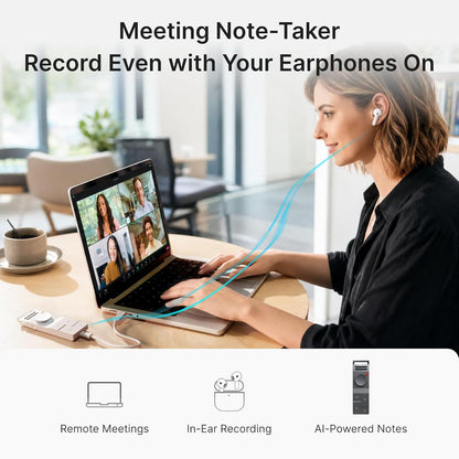 P1 AI Voice Recorder: Smart Voice Recorder Work with – Close-up Detail