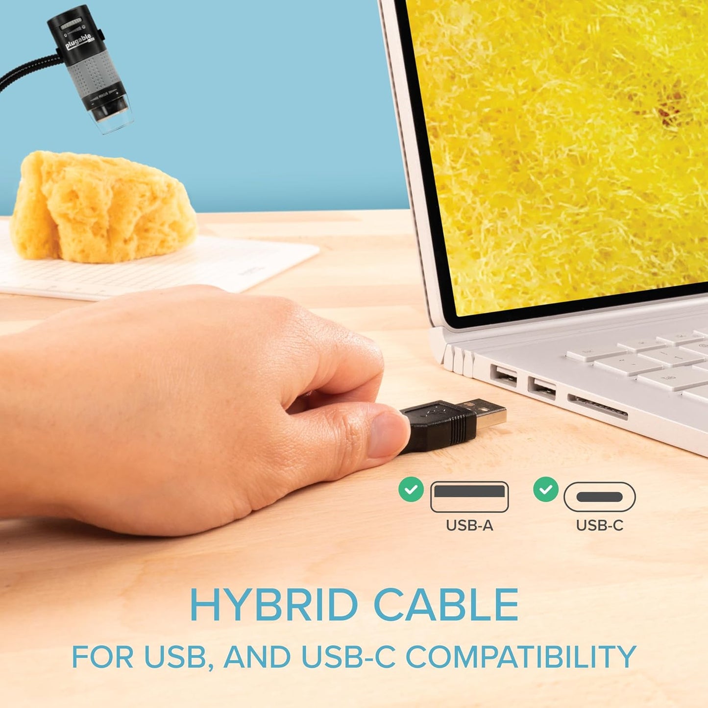Plugable USB Digital Microscope 250x – Close-up Detail