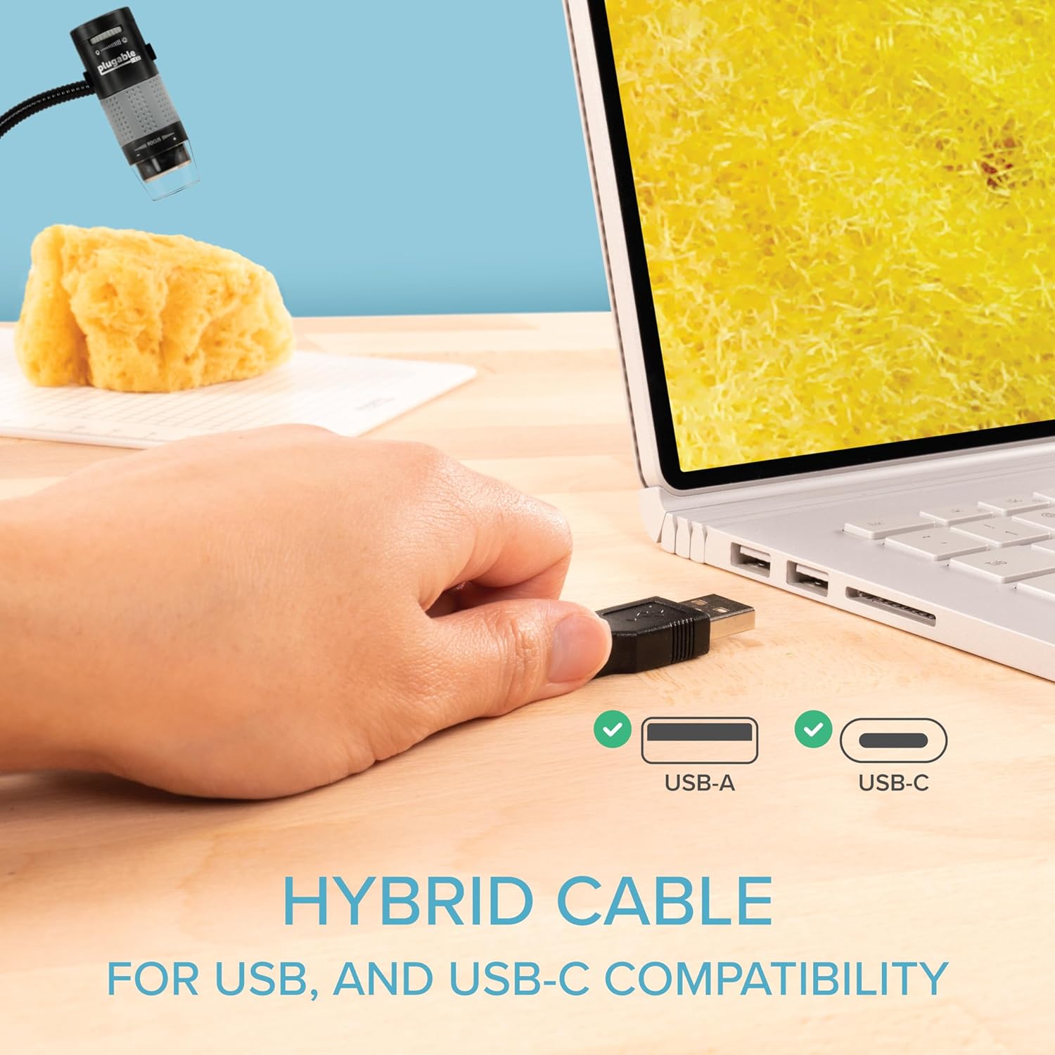 Plugable USB Digital Microscope 250x – Close-up Detail