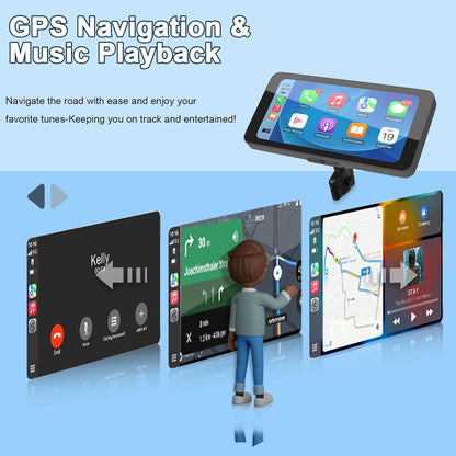 Motorcycle CarPlay & Android Auto – Close-up Detail