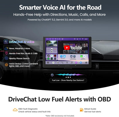 A7 9" QLED Android Double DIN Car Stereo – Close-up Detail