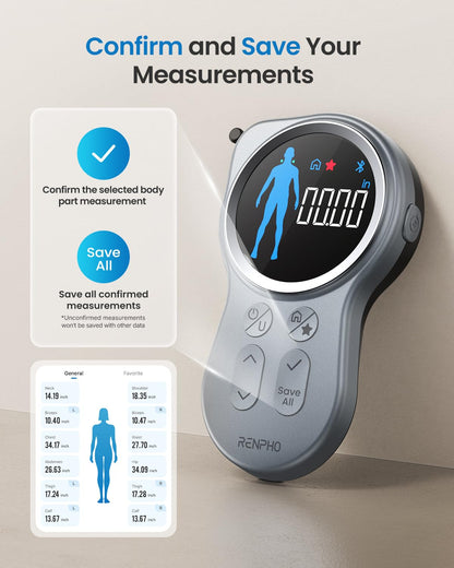 RENPHO Smart Tape Measure with Large Display – In Use
