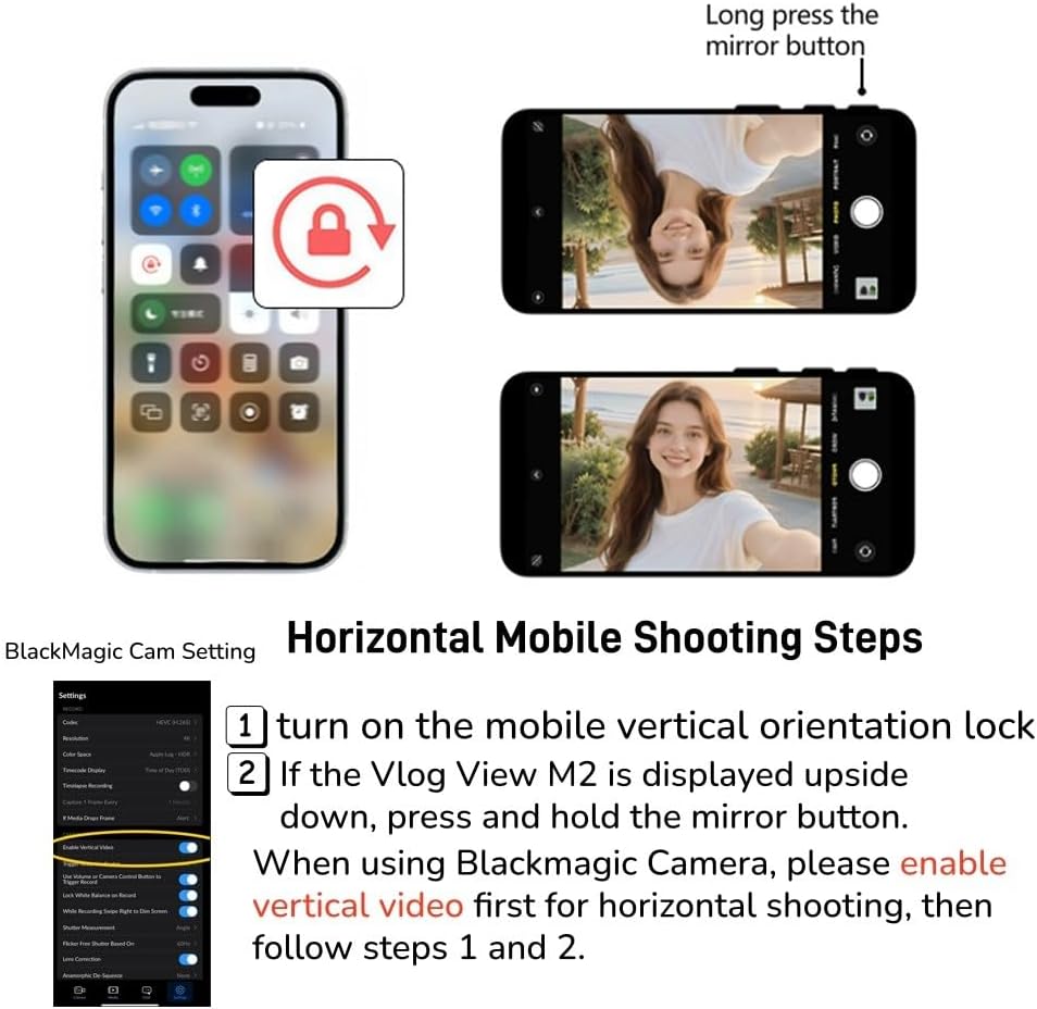 CineJoy M2 Wired Selfie Monitor Screen – In Use