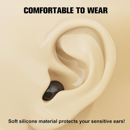 Wireless Bluetooth Small Invisible Mini Earbuds in Ear ENC – In Use