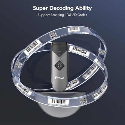 Eyoyo Bluetooth 2D&1D Barcode Scanner – In Use