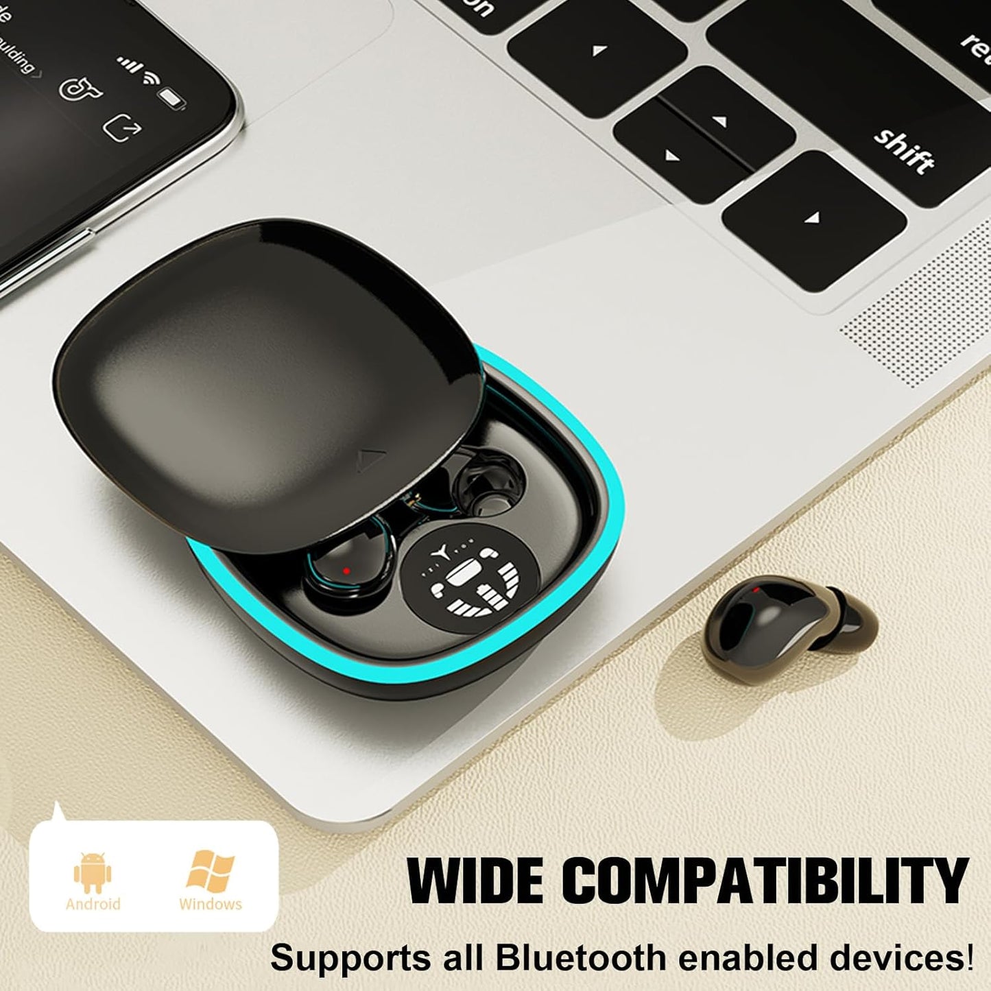 Wireless Bluetooth Small Invisible Mini Earbuds in Ear ENC – Packaging