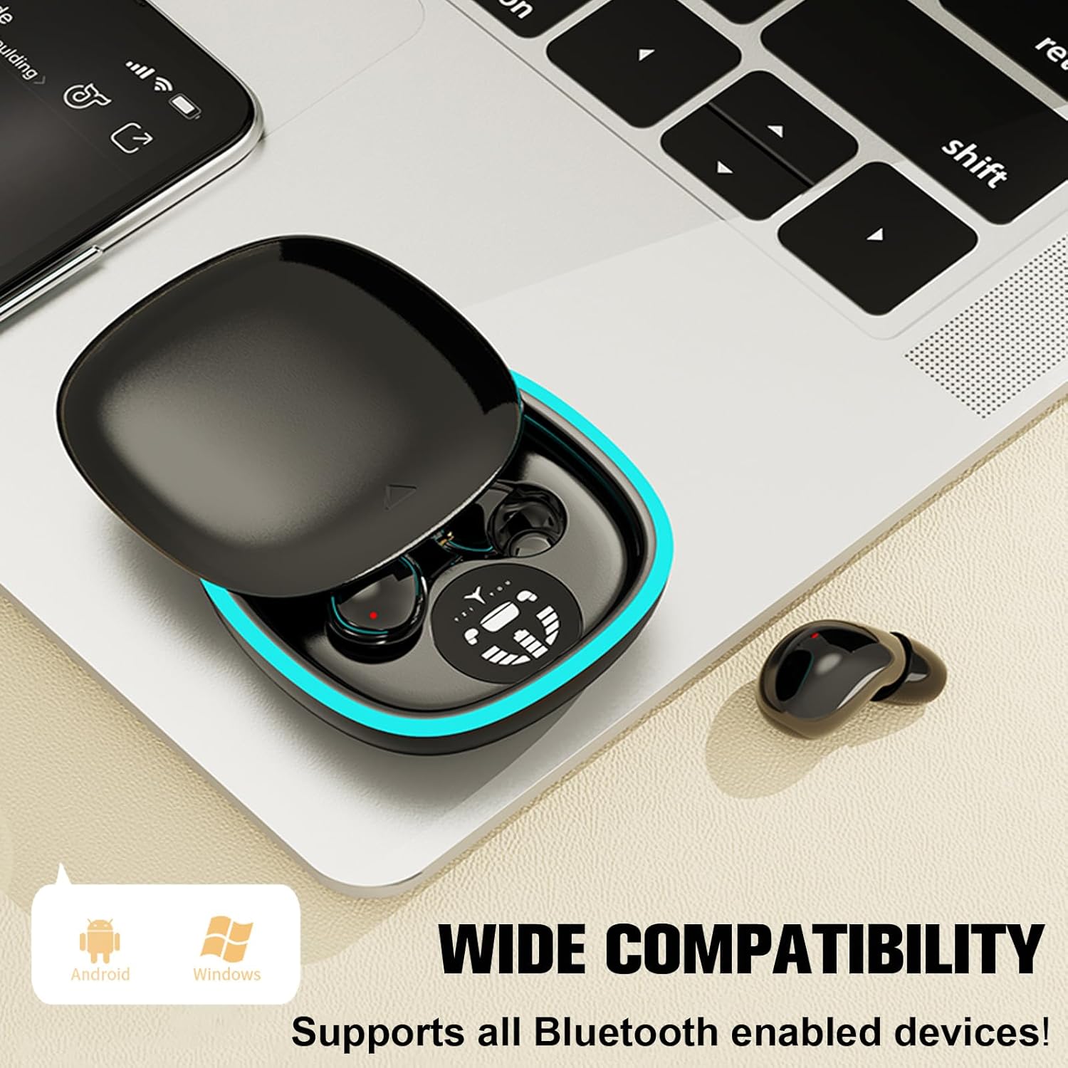Wireless Bluetooth Small Invisible Mini Earbuds in Ear ENC – Packaging