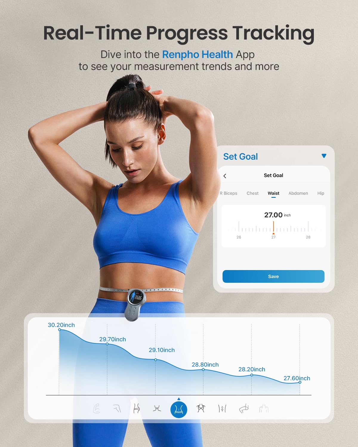 RENPHO Smart Tape Measure with Large Display – Packaging