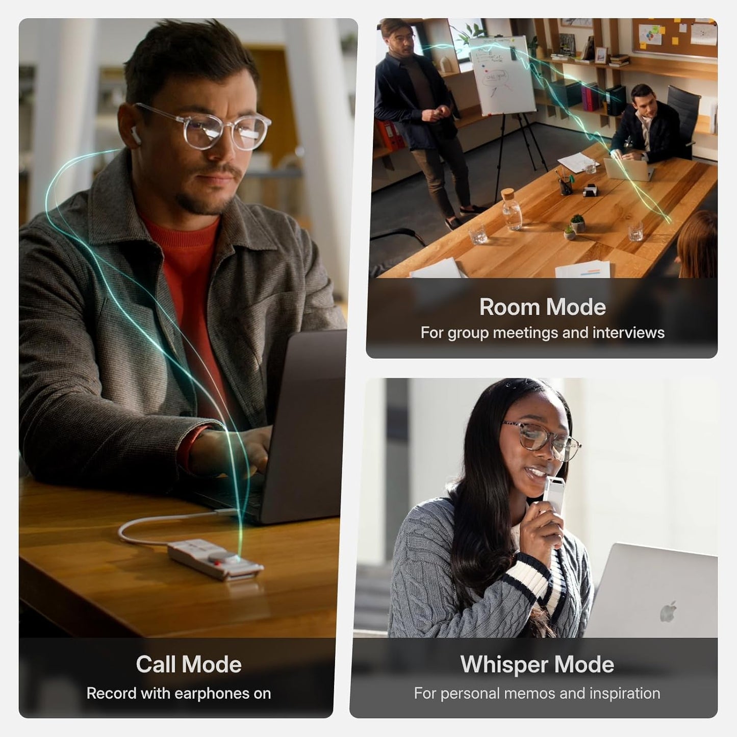 P1 AI Voice Recorder: Smart Voice Recorder Work with – Packaging