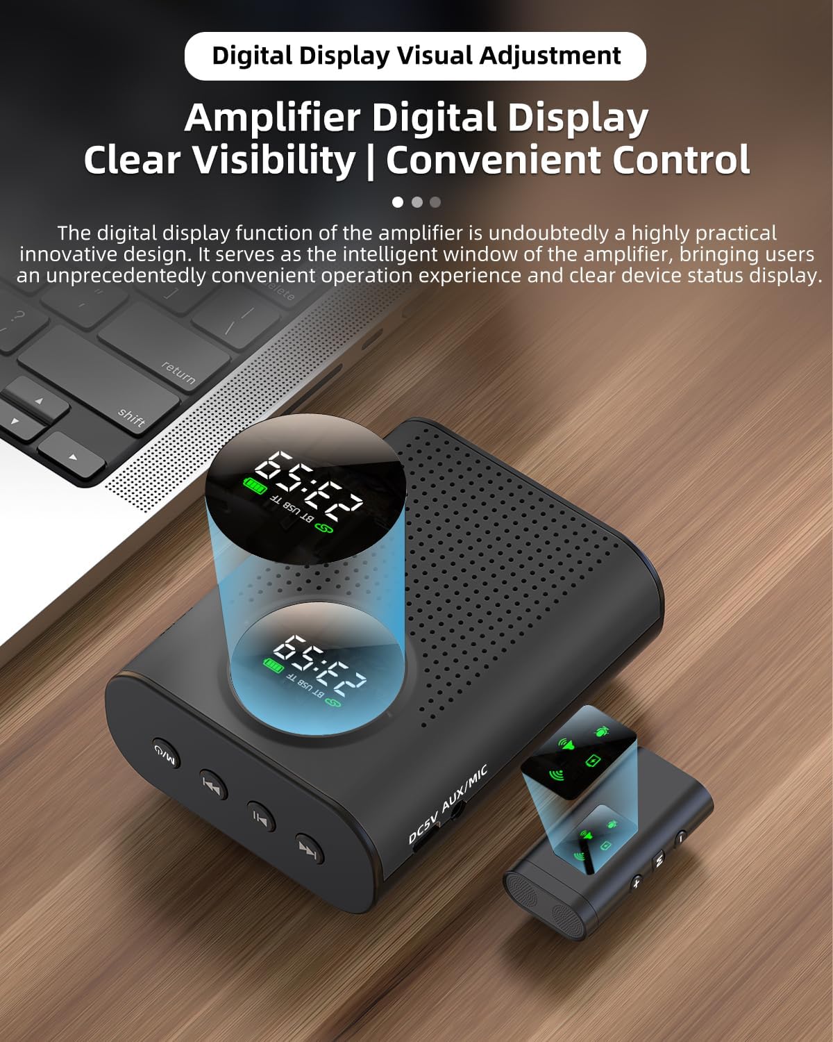 S67 Rechargeable Voice Amplifier Wireless Microphone for – Packaging