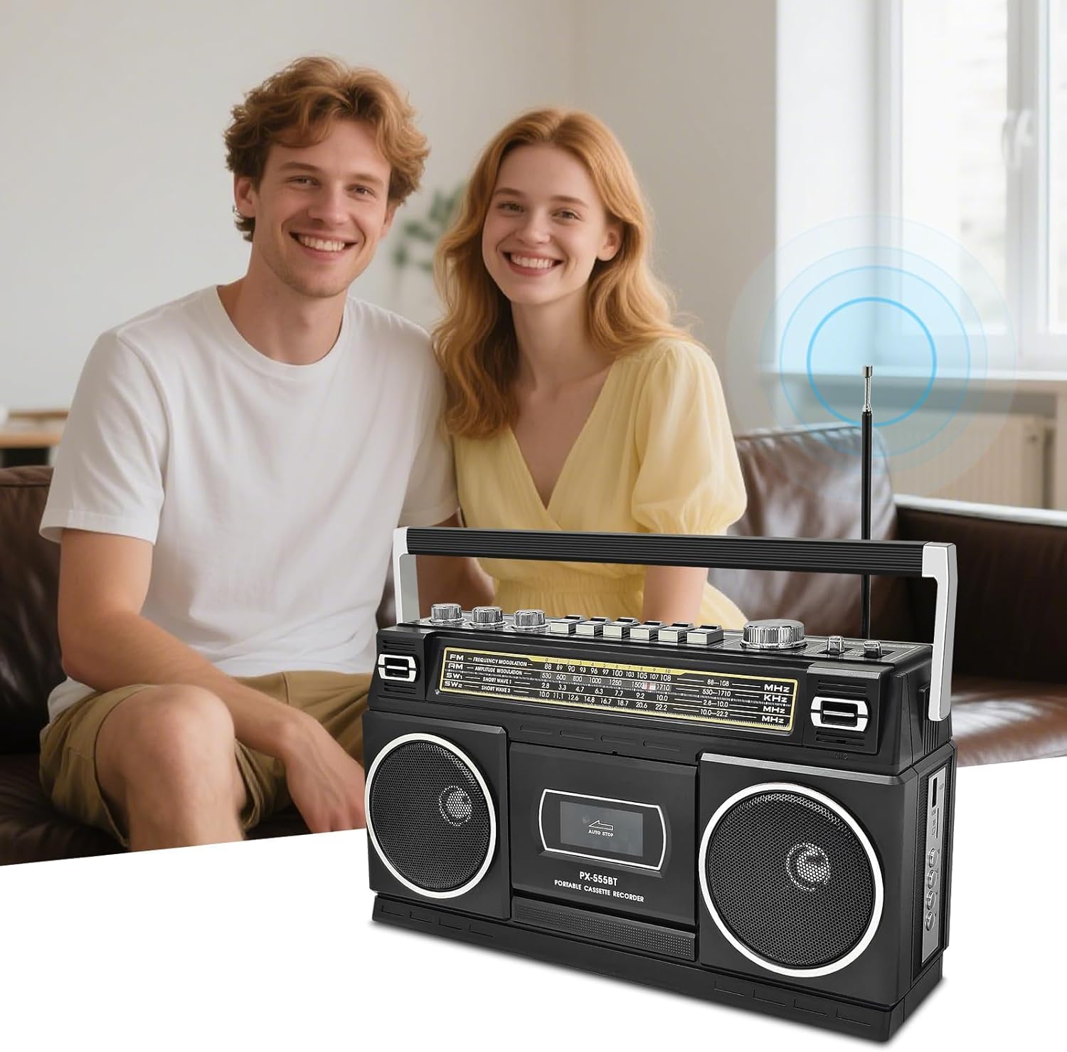 Cassette Player Boombox with Bluetooth – Packaging