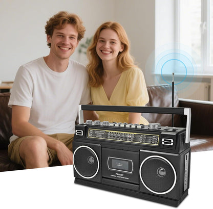 Cassette Player Boombox with Bluetooth – Packaging