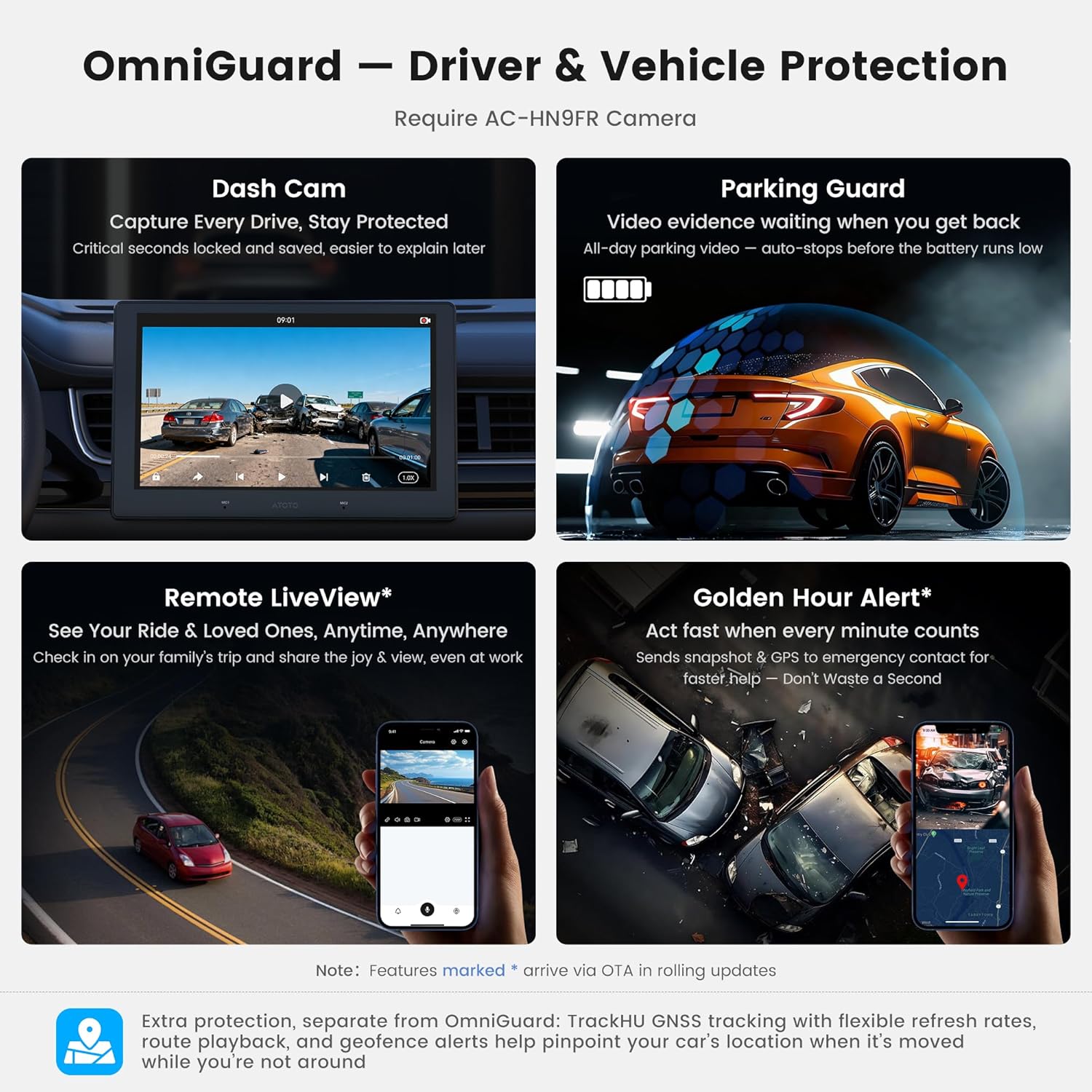 A7 9" QLED Android Double DIN Car Stereo – Packaging