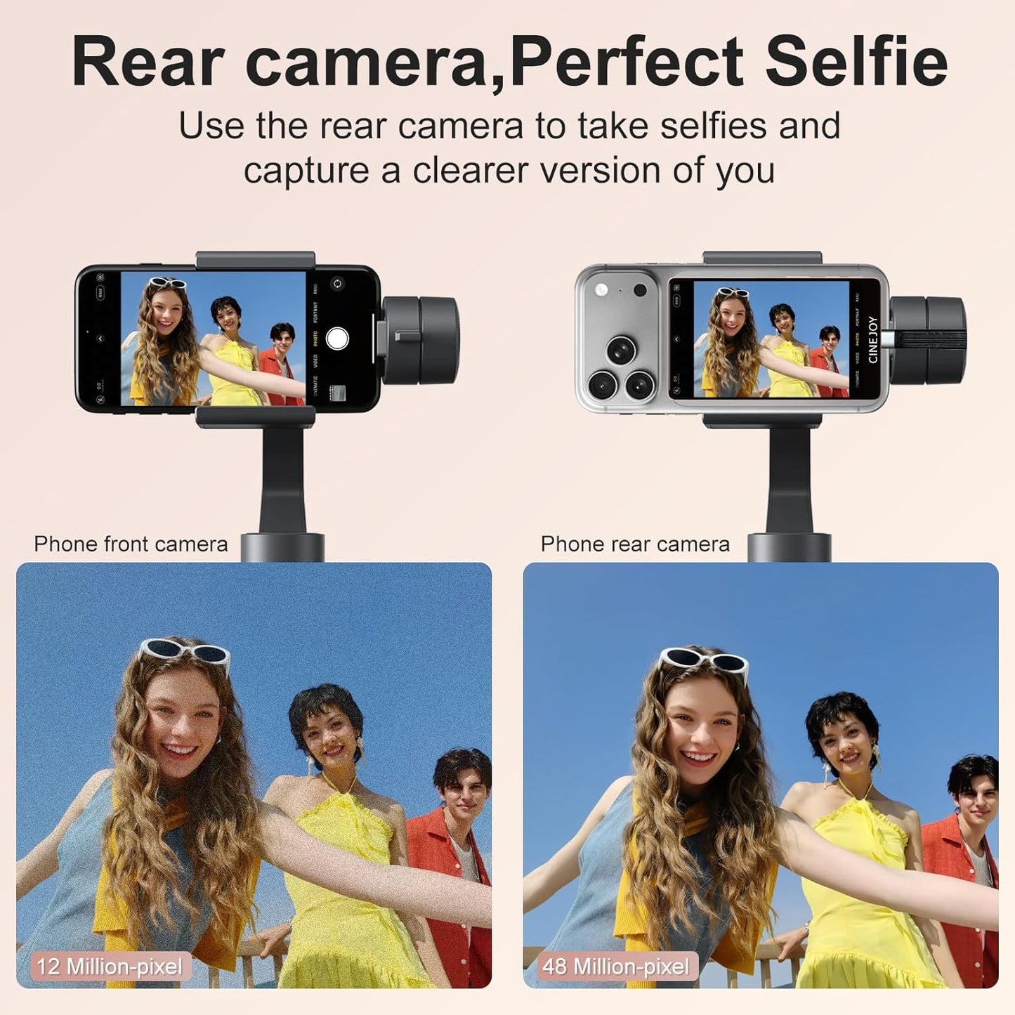 CineJoy M2 Wired Selfie Monitor Screen – Back View