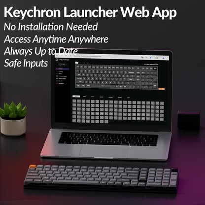 Keychron K17 Max 96% Layout QMK/Launcher Ultra-Slim – Back View