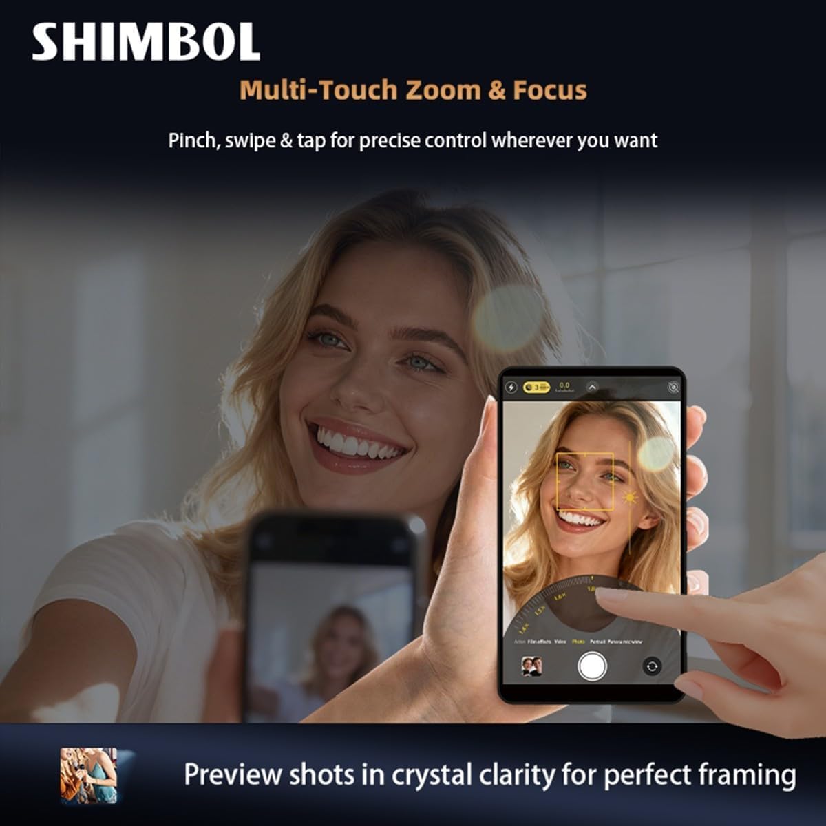 Shimbol CP5 Ultra: 5'' 1080P Full Touch HD Phone Vlog – Back View