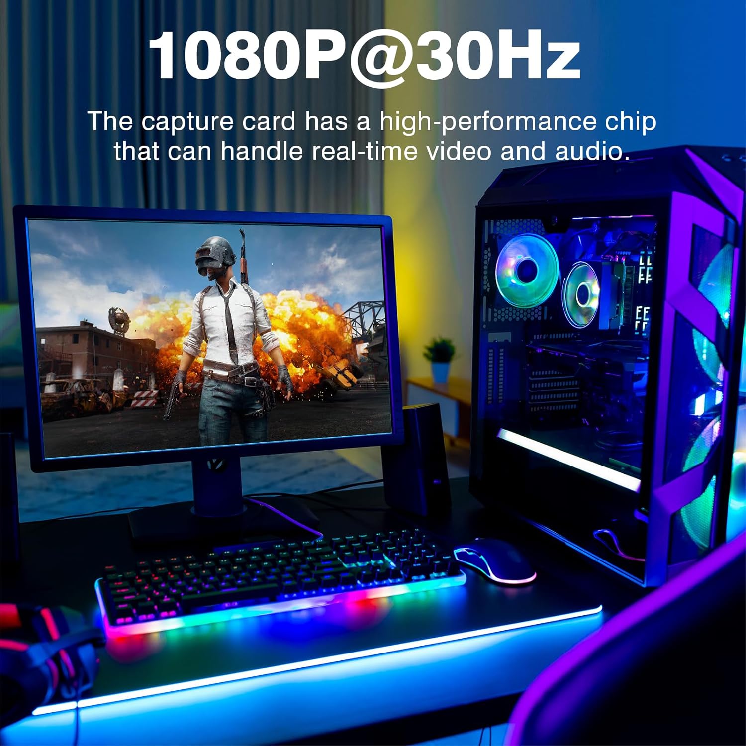 PCIE Video Capture Card: HDMI Capture Card for Streaming – Back View