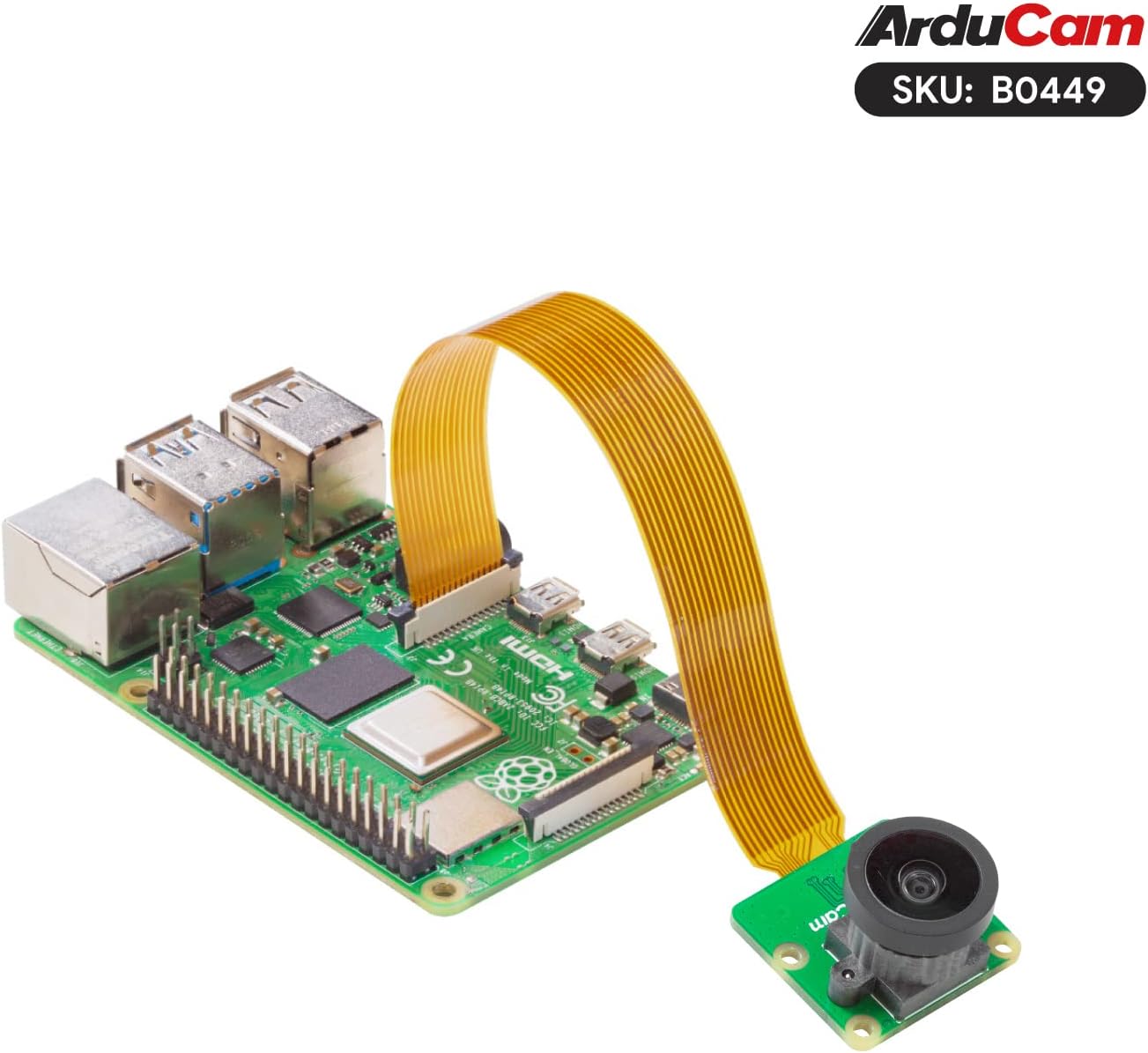 Arducam for Raspberry Pi Camera 16MP IMX519 Camera Module – Back View
