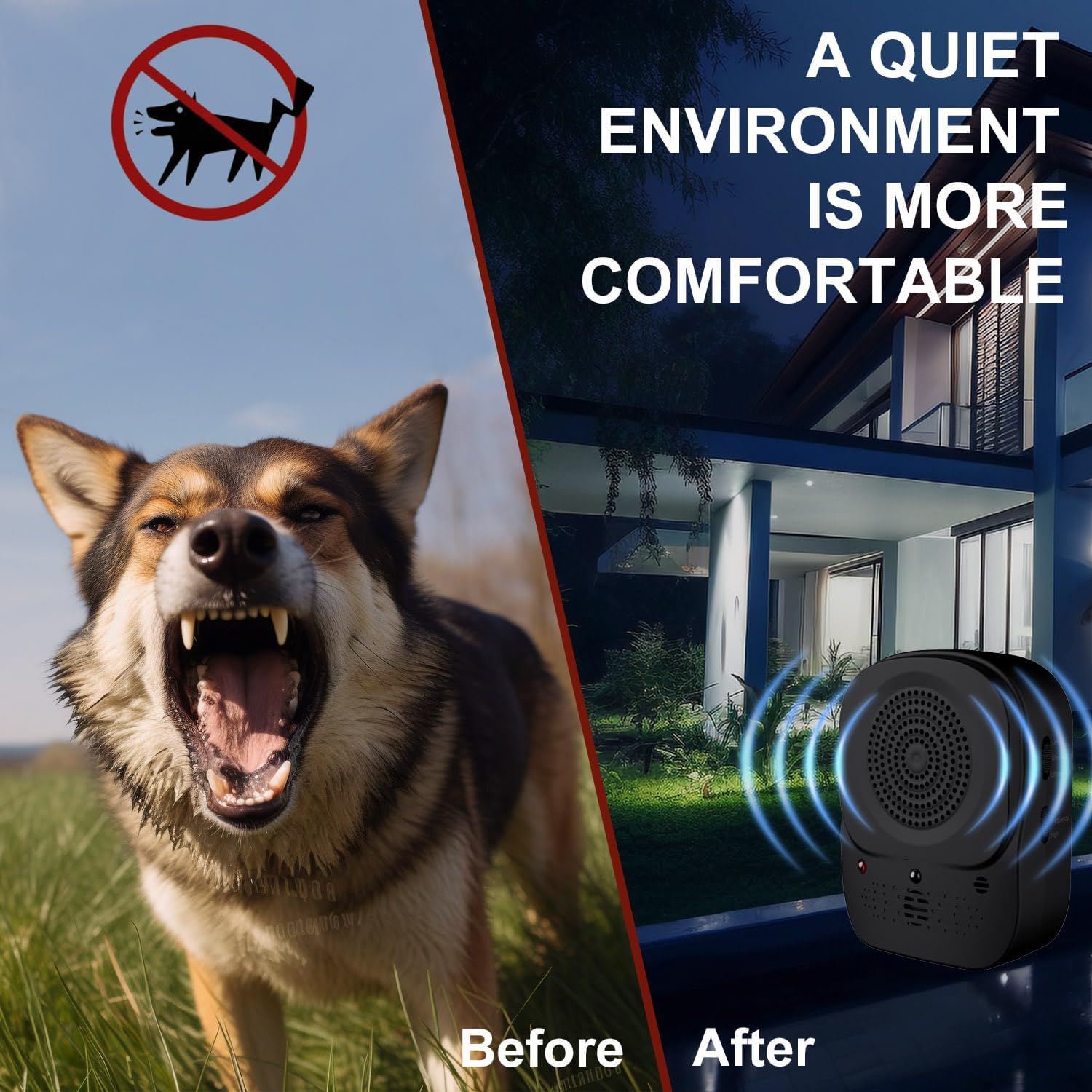 Zigzagmars Anti Barking Device – Back View