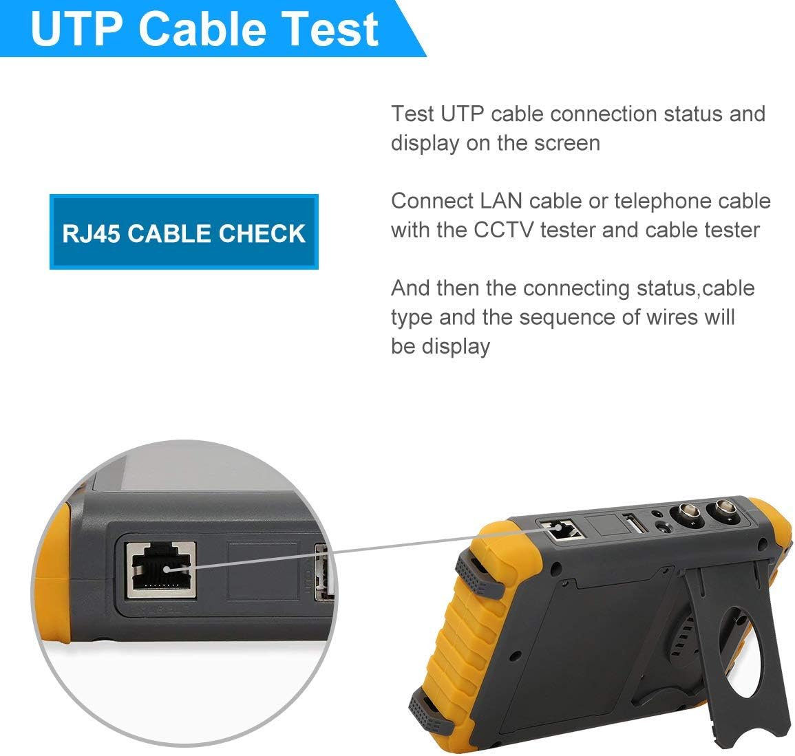 Anpviz 5-Inch 4-in-1 CCTV Monitor Tester for – Feature Highlight