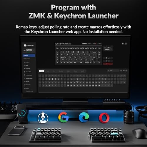 Keychron Q11 Ultra 8K Polling Rate Wireless Split Ergonomic – Feature Highlight
