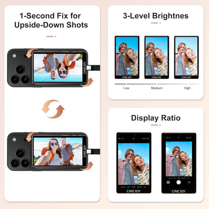 CineJoy M2 Wired Selfie Monitor Screen – Feature Highlight