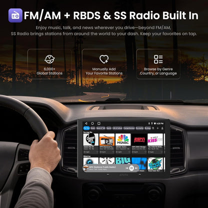 A7 9" QLED Android Double DIN Car Stereo – Feature Highlight