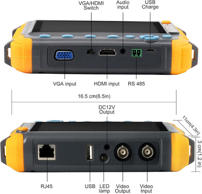 Anpviz 5-Inch 4-in-1 CCTV Monitor Tester for – Size Reference