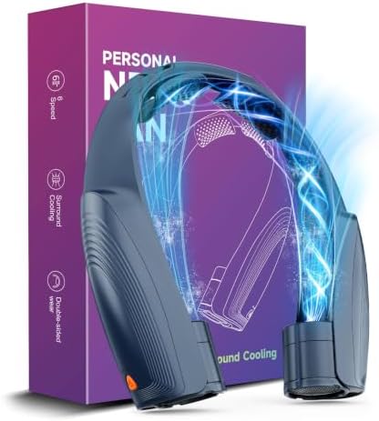 AI Portable Neck Fan with 6 Powerful Speeds – Size Reference