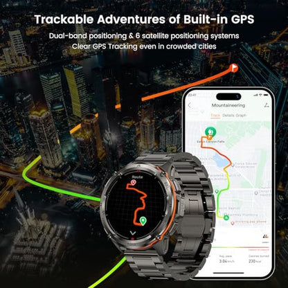 AMAZTIM GPS Smart Watch for Men – Side View