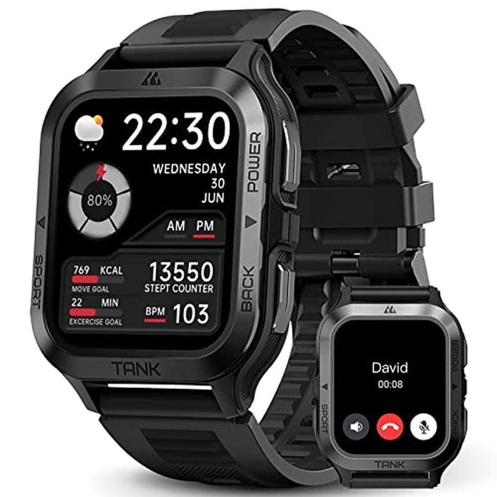 Amaztim Watch: Amaztim Tank M2 Smartwatch 60 Days Extra – Front View