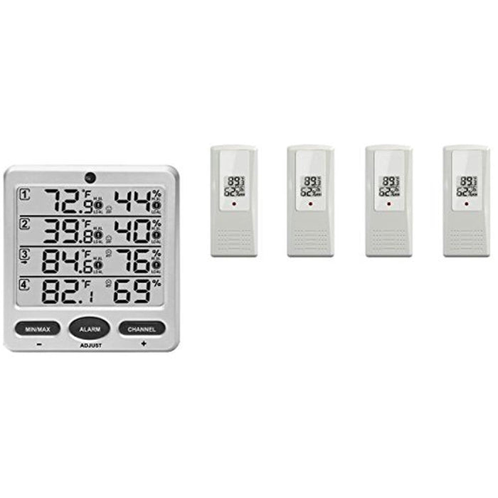 Ambient Weather: WS-10-X4 Wireless Indoor Outdoor 8-Channel – Front View