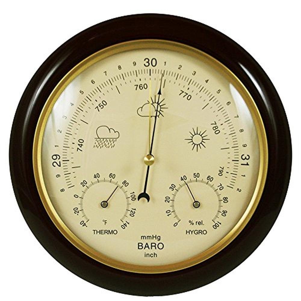 Ambient Weather: WS-YG302A Traditional Barometer with – Front View