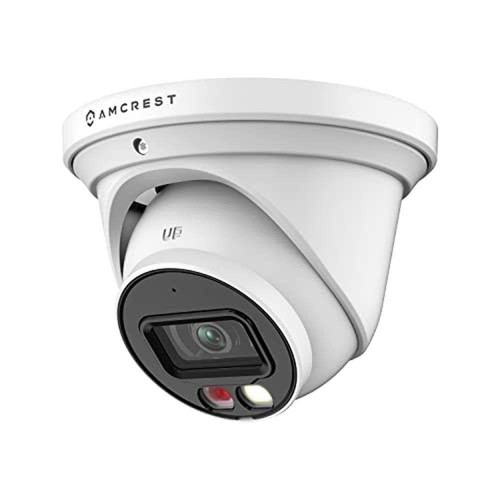 5MP Camera: Amcrest IP5M-T1277EW-AI Turret IP PoE Camera – Front View