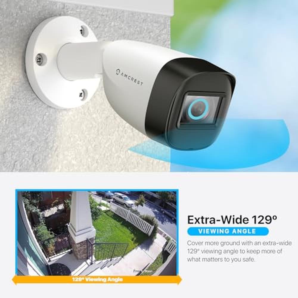 Amcrest Full HD 1080P: Amcrest AMC1081BC28-W-V4 Quadbrid – In Use
