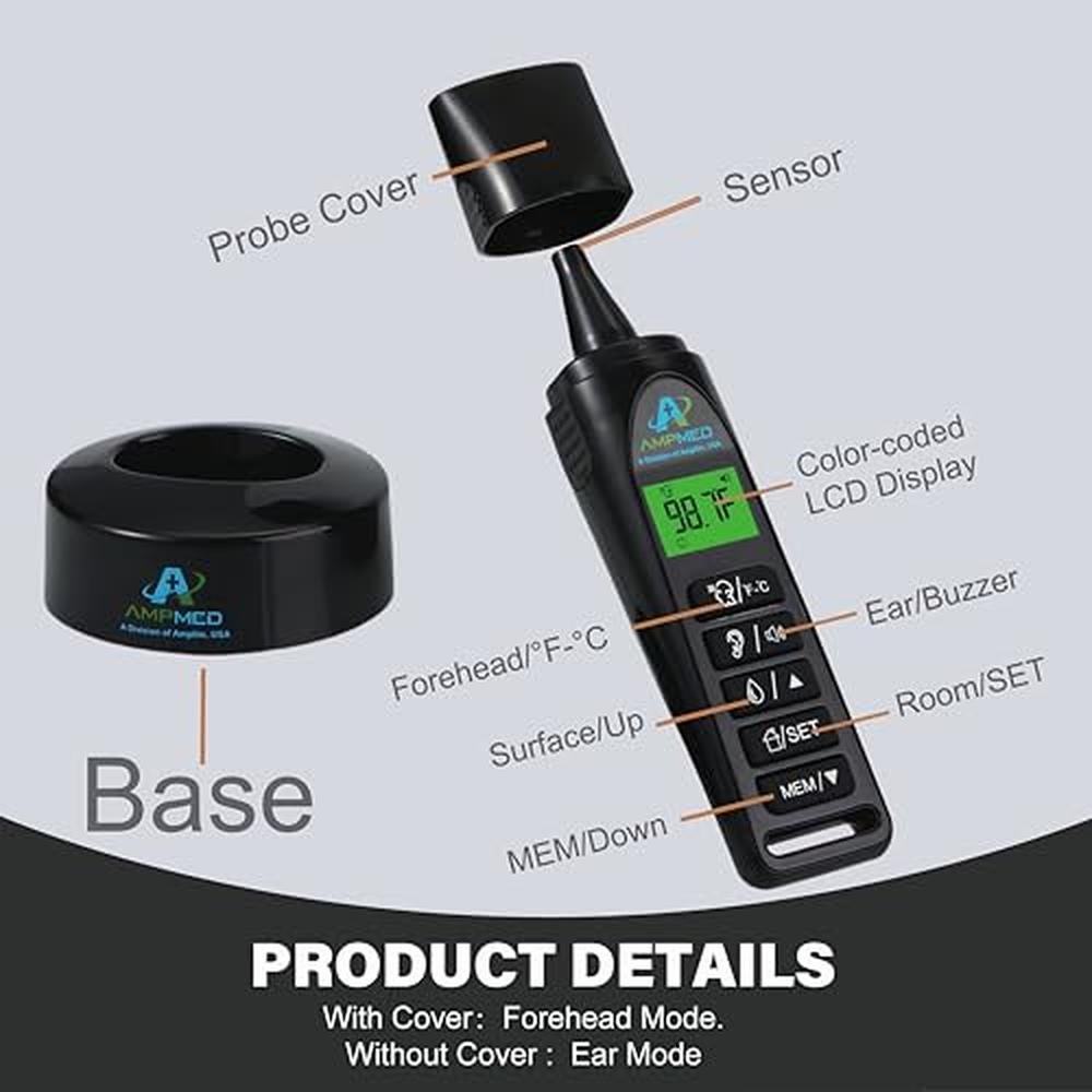 Thermometer Baby: Amplim 3-in-1 Accurate Infrared – Side View