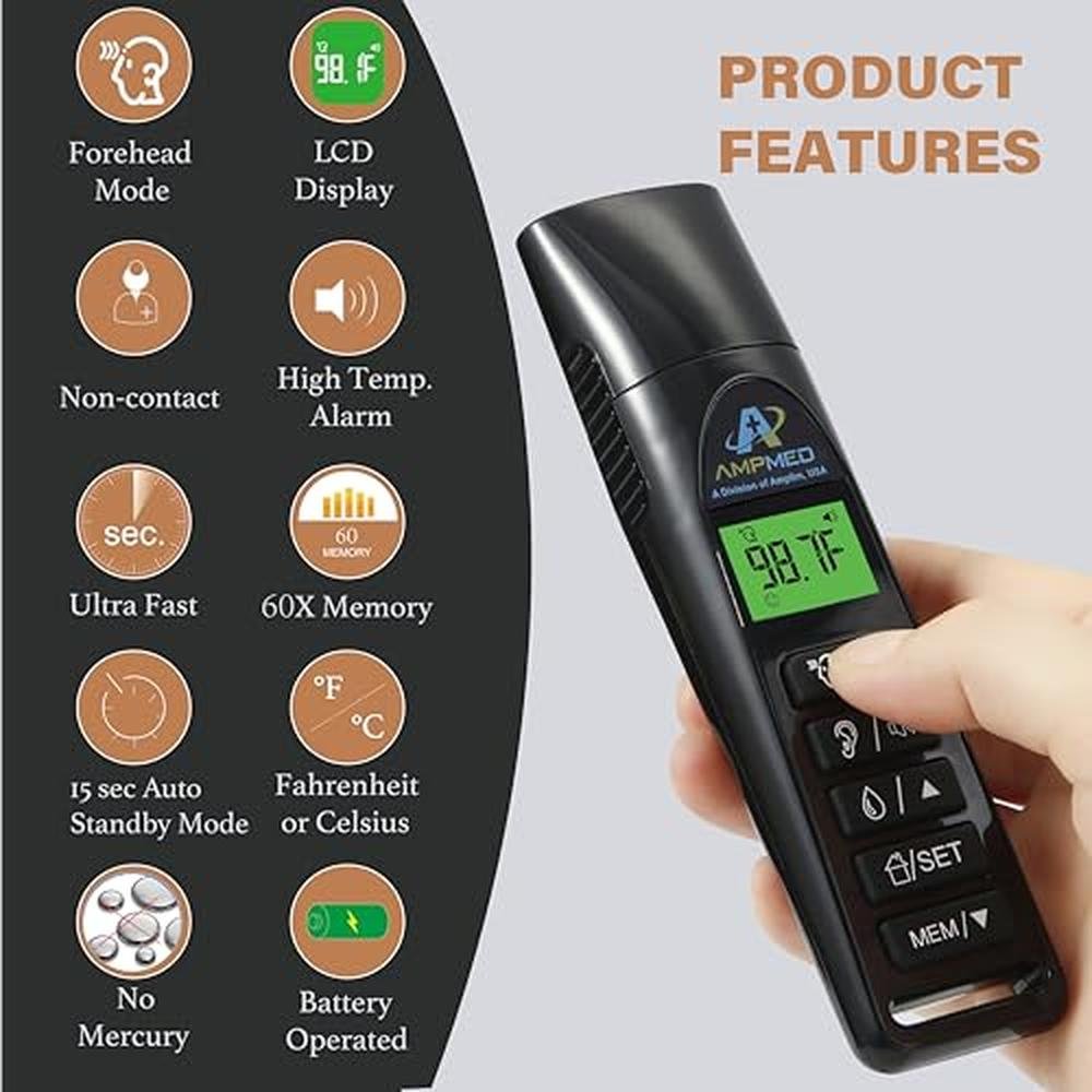 Thermometer Baby: Amplim 3-in-1 Accurate Infrared – Close-up Detail