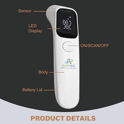 Thermometer Infrared: Amplim Forehead Thermometer No-Touch – Close-up Detail