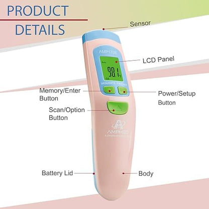 Thermometer Amplim: Amplim Non-Contact Forehead Thermometer – In Use