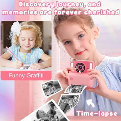 Print Camera: Amzelas Kids Instant Print Camera Portable – In Use