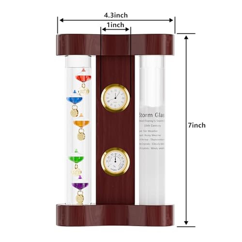 Analog Weather Station: Glass Galileo Thermometer – In Use