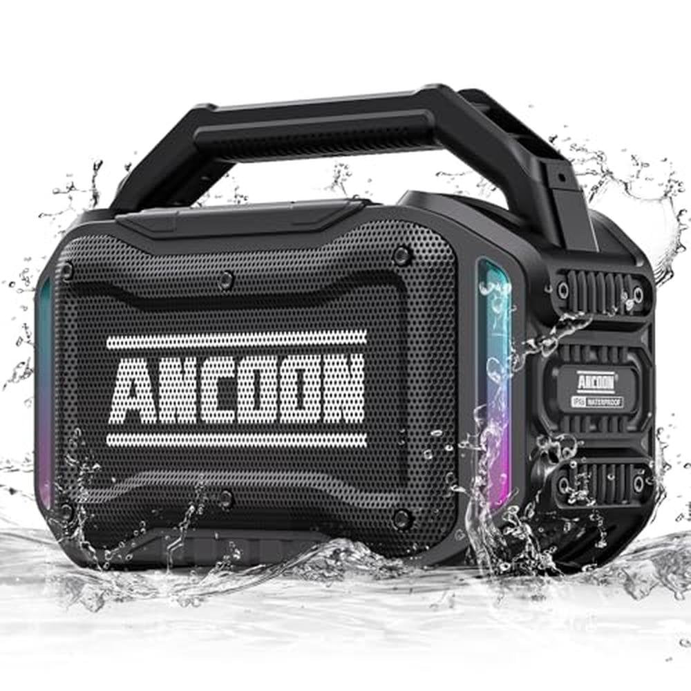 Speakers: ANCOON Bluetooth Wireless 80W Peak Loud Speaker – Front View