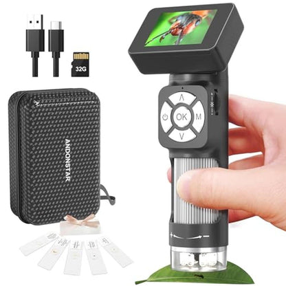 Microscope Andonstar AD112: Portable Pocket Microscope Kit – Front View