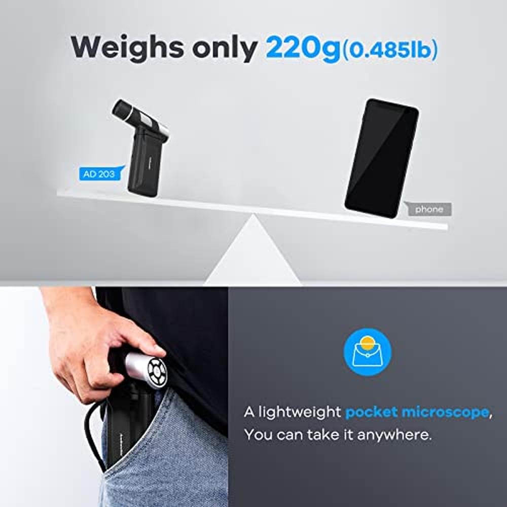 Microscope Andonstar AD203 Handheld Digital – Close-up Detail