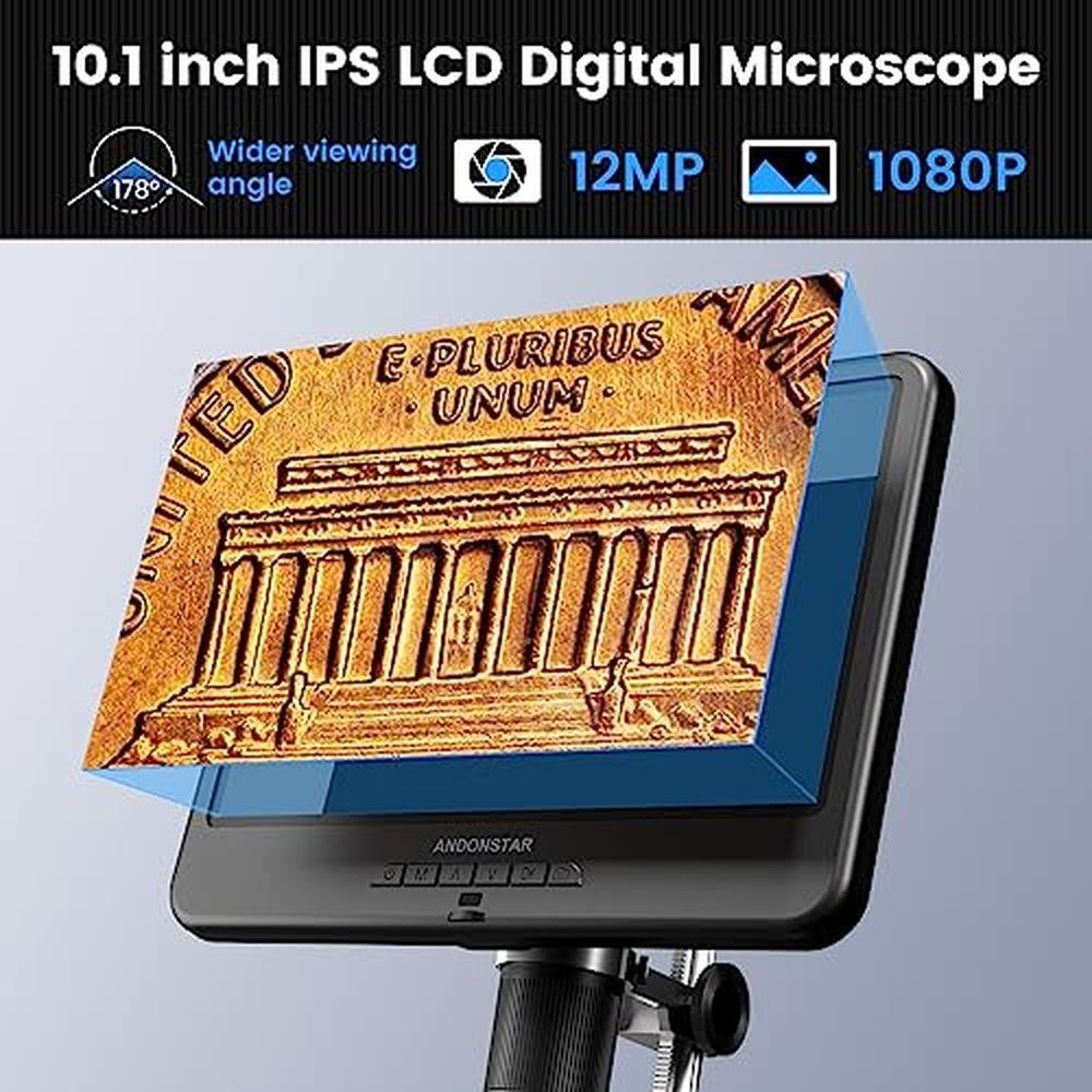 Microscope Andonstar AD210 10.1 Inch LCD Digital – Side View