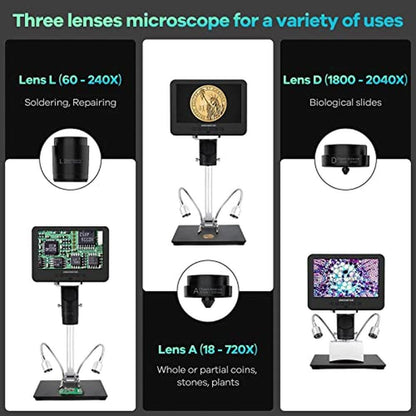 Microscope Andonstar AD246S-M HDMI Digital 2000x – Side View