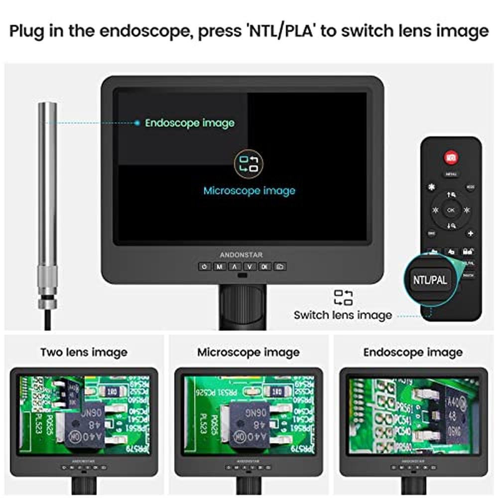 Microscope: Andonstar AD249S-M 3 Lens HDMI Digital – Packaging
